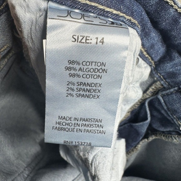 NWT Joe's The Brixton Straight + Narrow Jeans Stretch Junior's Blue Size 14 - Picture 4 of 5